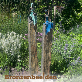 Vrouwen beelden voor in de tuin "Zanele en Lindiwe" incl sokkels
