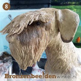 NR 8 | Bronzen honden beeld op maat als blijvende herinnering hond