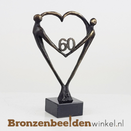TOP cadeau 60 jaar getrouwd "Het Hart" met 60 BBW003br67