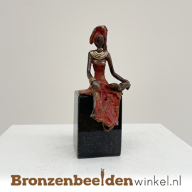 Afrikaans beeld "Aluna" 12 cm BBWZT19KL