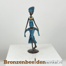 Afrikaans beeld "Stijlvol" 26 cm BBW009br16