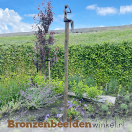 Tuinbeeld "De Uitkijker" in brons BBW73440br