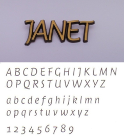 Losse letters Janet