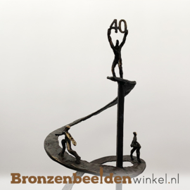 Jubileumgeschenk "Positieve spiraal met jaartal" BBW006br24