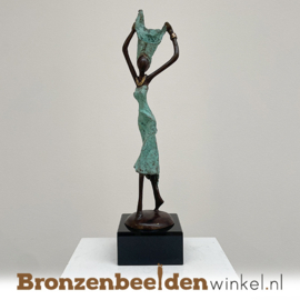 Afrikaans beeld "Vrolijkheid" 35 cm bbwST17GR35