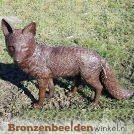 Tuinbeeld vos in brons BBW1330br