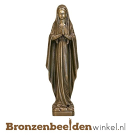 Bronzen Mariabeeld met gevouwen handen BBWP6587