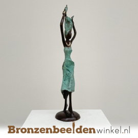Afrikaans beeld "Vrolijkheid" 35 cm bbwST17GR35