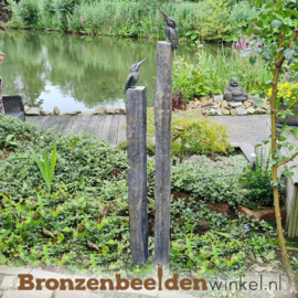 NR 2 | Bronzen beelden Groningen ''Ijsvogeltjes op hoge sokkels'' BBW88321s