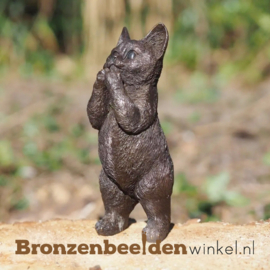 Beeld kat in brons BBW1522br