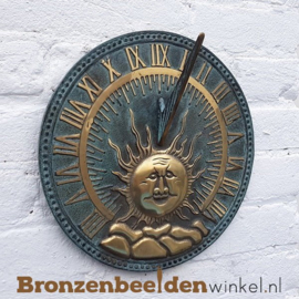 Wanddecoratie brons "Zonnewijzer" BBW6302br