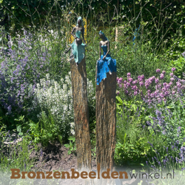 Vrouwen beelden voor in de tuin "Zanele en Lindiwe" incl sokkels