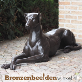 Bronzen beeld hazewindhond (rechts) BBW94540