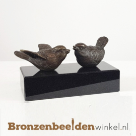 Twee vogelbeeldjes op sokkeltje BBW18655br