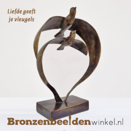 Liefdes kado "Liefde geeft je vleugels" BBW001br81