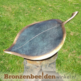 Tuinbeeld "Hosta Bedazzled" op Basalt sokkel BBW20749