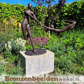 Tuinbeeld "Plezier" - bruine versie BBW58650br
