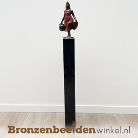 Dikke dames beeld "Zuri" uit Afrika 33 cm bbwDV16GR35
