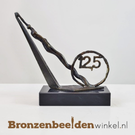 TOP 12,5 jaar bestaan bedrijf cadeau "De mijlpaal" met jaartal 12,5