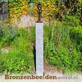 Bronzen liefdespaar tuinbeeld - Kleine Versie BBW0718br