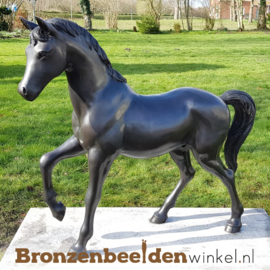 Bronzen tuinbeeld paard BBW1199
