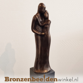 Bruiloft kado "Hem en Haar" op sokkel BBW001br08OS