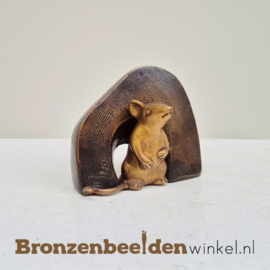Wanddecoratie van twee muizen beeldjes BBW01br105-01br106