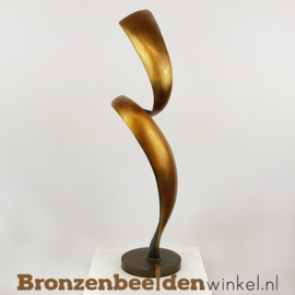 Abstract beeld "Gracieus" (gouden zijde) BBW1546br