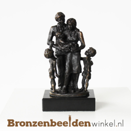 Geboortegeschenk "Gezin met zoon, dochter en baby" BBW003br16