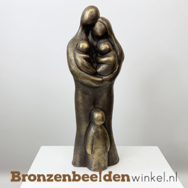 Tweeling cadeau "Gezin met kind en pasgeboren tweeling" BBW071br53