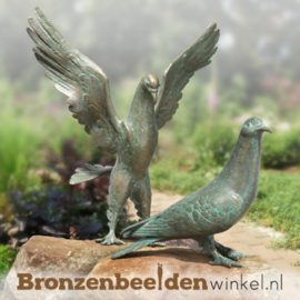 Bronzen duif beeld BBW37011