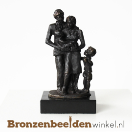 Doopgeschenk "Gezin met zoon en baby" BBW003br15