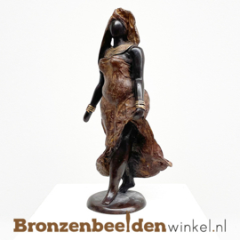 Dikke dames beeld "Kito" uit Afrika 33 cm bbwDV17GR35