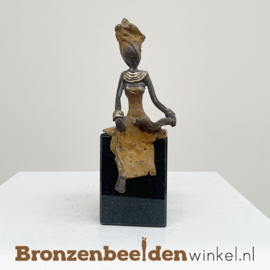 Afrikaans beeld "Zarina" 12 cm BBWZT06KL