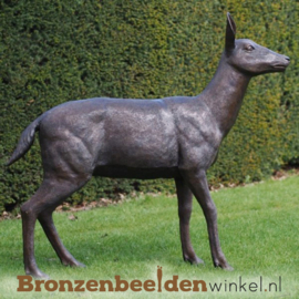 Hert brons beeld vrouwelijk BBW1341br