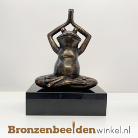 Beeld Yoga kikker in Lotus houding BBW1724br