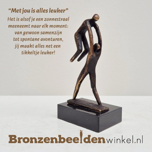 Liefdesbeeldje "Met jou is alles leuker" BBW01br49