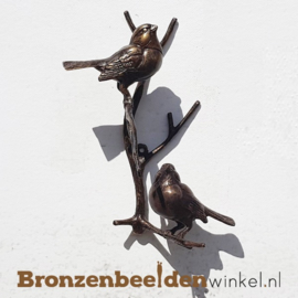 Wanddecoratie vogels op tak onder elkaar BBW0395br