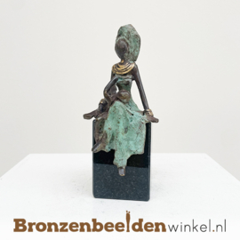 Afrikaans beeld "Aluna en Nia" 12 cm BBWZT17KL