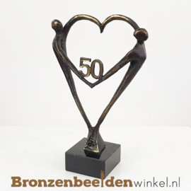 TOP 50 jaar getrouwd cadeau "Het Hart" met 50 BBW003br67