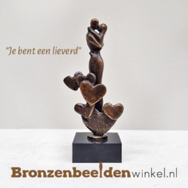 Liefdesbeeldje "Je bent een lieverd" BBW007br57