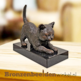 Kattenbeeldje van brons BBW1429br