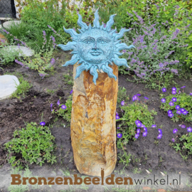 Tuinbeeld zon op sokkel BBW0567br-os