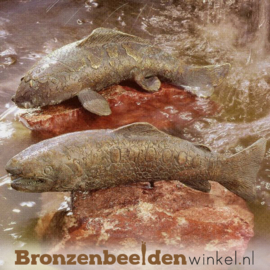 Bronzen Koi Karpers beeld BBWR88034