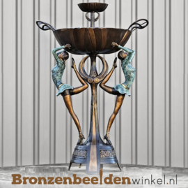 Bronzen fontein met klassieke danseressen BBW8005