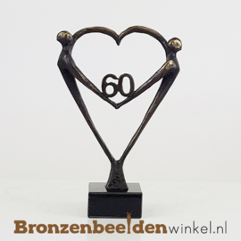 kolonie inflatie een vuurtje stoken TOP cadeau 60 jaar getrouwd "Het Hart" met 60 BBW003br67 (Met of zonder  tekstplaatje | MAAK UW KEUZE: zonder tekstplaatje | levertijd binnen 2  werkdagen,Cadeauverpakking & persoonlijke boodschap | MAAK UW KEUZE: