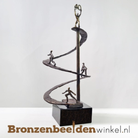 TOP 40 jaar bestaan bedrijf cadeau "Positieve spiraal" met jaartal 40 BBW006br24