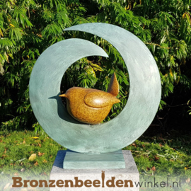 Abstract tuinbeeld "Vogel in cirkel" BBW2673br