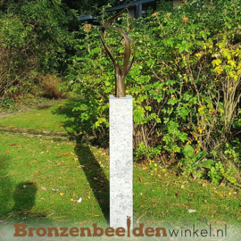 Abstract tuinbeeld "De Levensboom" incl. sokkel