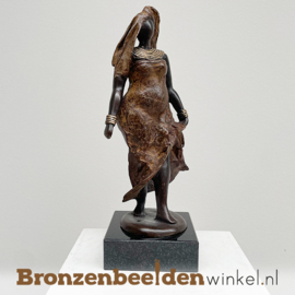Dikke dames beeld "Kito" uit Afrika 33 cm bbwDV17GR35